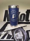 20oz Stainless Steel Tumbler (Custom Laser Engraved Basketball)