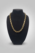 18K Gold PVD/BLK Byzantine Chain (Stainless Steel) — 24" • 10mm